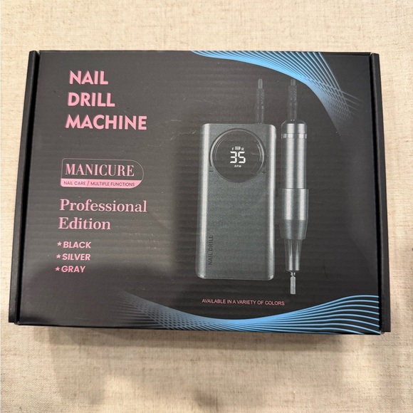 Other - Professional Nail Drill Machine - Black and Silver